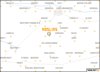 map of Moslins