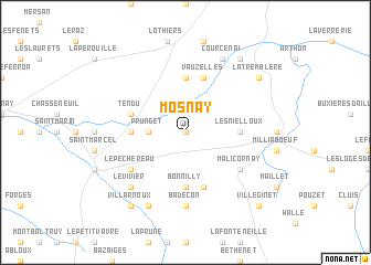 map of Mosnay