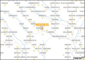 map of Moşneni
