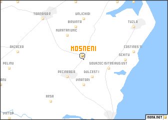 map of Moşneni