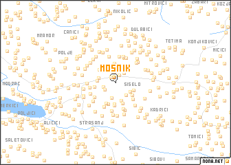 map of Mošnik