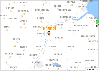 map of Mosŏ-ri