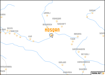 map of Mosqān
