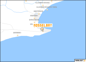map of Mossel Bay