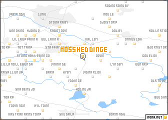 map of Mossheddinge