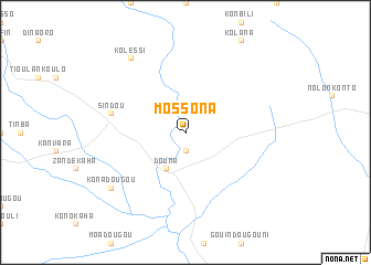 map of Mossona