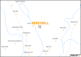 map of Mossy Dell