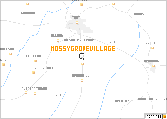 map of Mossy Grove Village