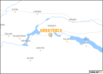 map of Mossyrock