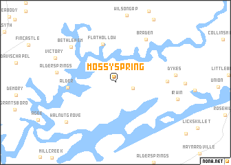 map of Mossy Spring