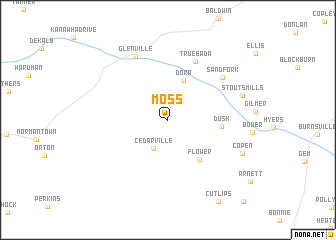 map of Moss