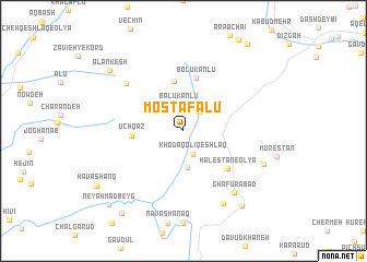 map of Moşţafálū