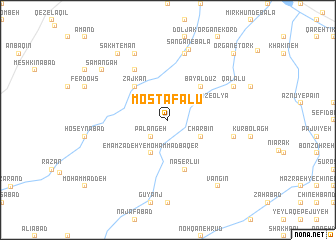 map of Moşţafálū