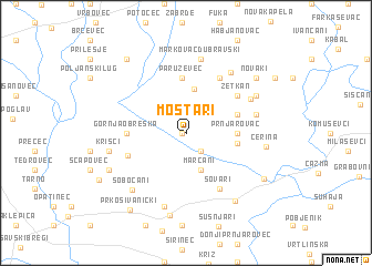 map of Mostari