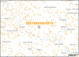 map of Mostarska Vrata