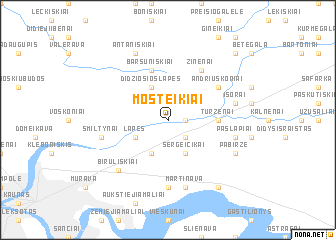 map of Mosteikiai