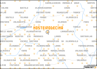 map of Mosteiró de Cima
