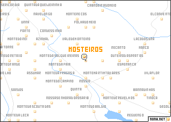 map of Mosteiros