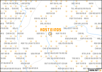 map of Mosteiros