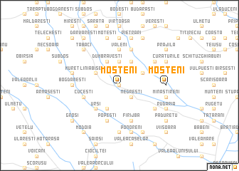 map of Moşteni