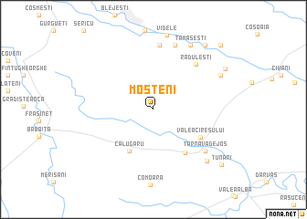 map of Moşteni