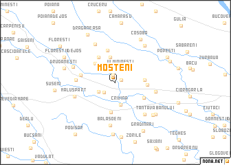 map of Moşteni