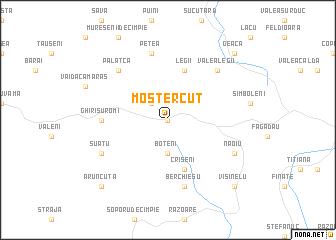 map of Moştercut
