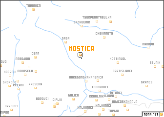 map of Moštica