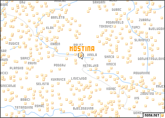 map of Mostina