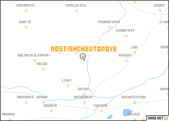 map of Mostishche Vtoroye