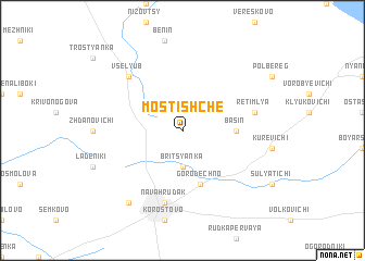 map of Mostishche