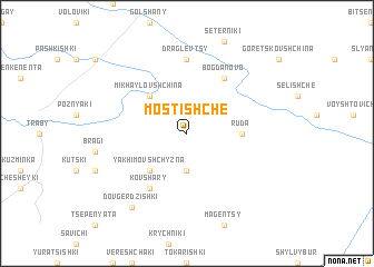 map of Mostishche