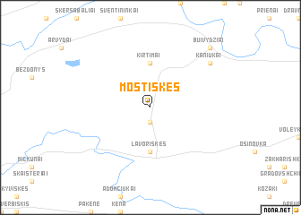 map of Mostiškės