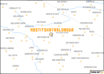 map of Mostitskaya Sloboda