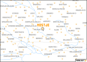 map of Mostje