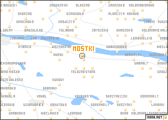 map of Mostki