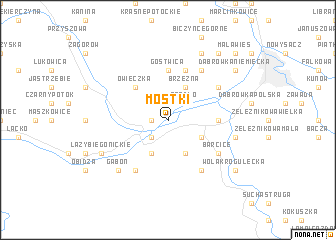 map of Mostki