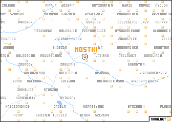 map of Mostki