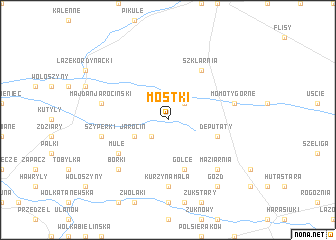 map of Mostki