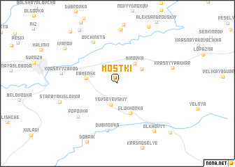 map of Mostki