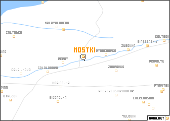 map of Mostki