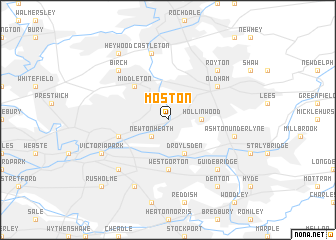 map of Moston