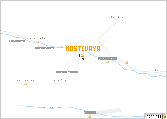 map of Mostovaya
