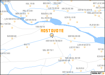 map of Mostovoye