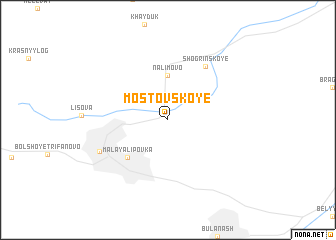 map of Mostovskoye