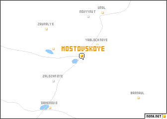map of Mostovskoye