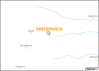 map of Mostovskoye