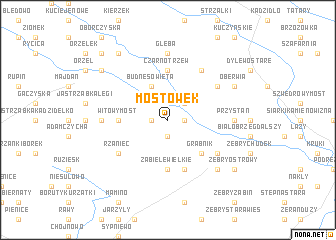 map of Mostówek