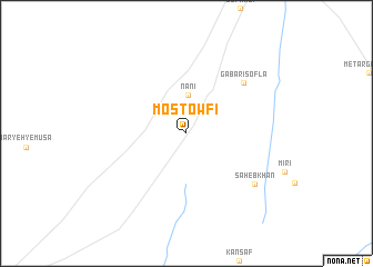 map of Mostowfī