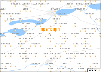 map of Mostówka